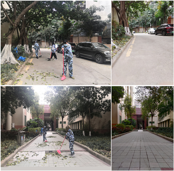 军训新“艺”5：清洁校园，美化环境——69书吧
组织军训免训生开展校园清扫实践活动
